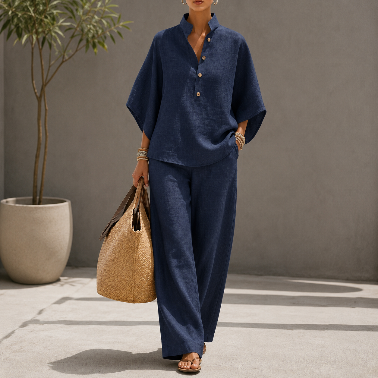 Ensemble Chic Femme Manches Courtes