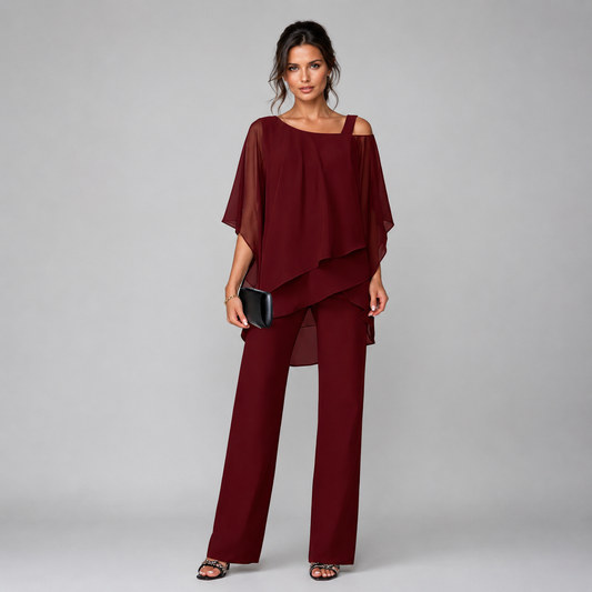 Ensemble, Tenue Élégante Légère Fluide Deux Pièces