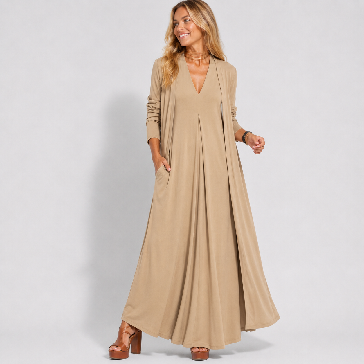 Robe Longue Élégante Femme