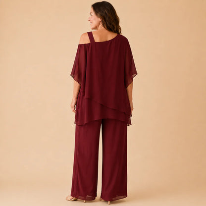 Ensemble, Tenue Élégante Légère Fluide Deux Pièces