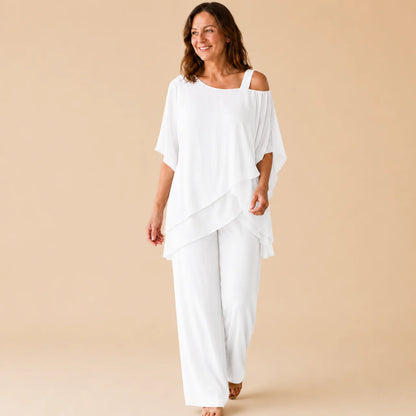 Ensemble, Tenue Élégante Légère Fluide Deux Pièces