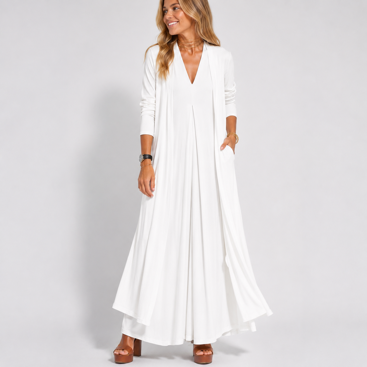 Robe Longue Élégante Femme